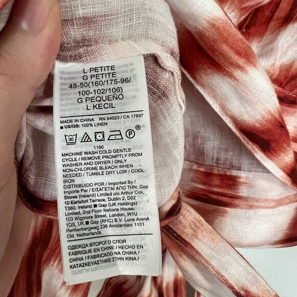 Banana Republic Petite Wayfinder Linen Wrap Top - Picture 7 of 8